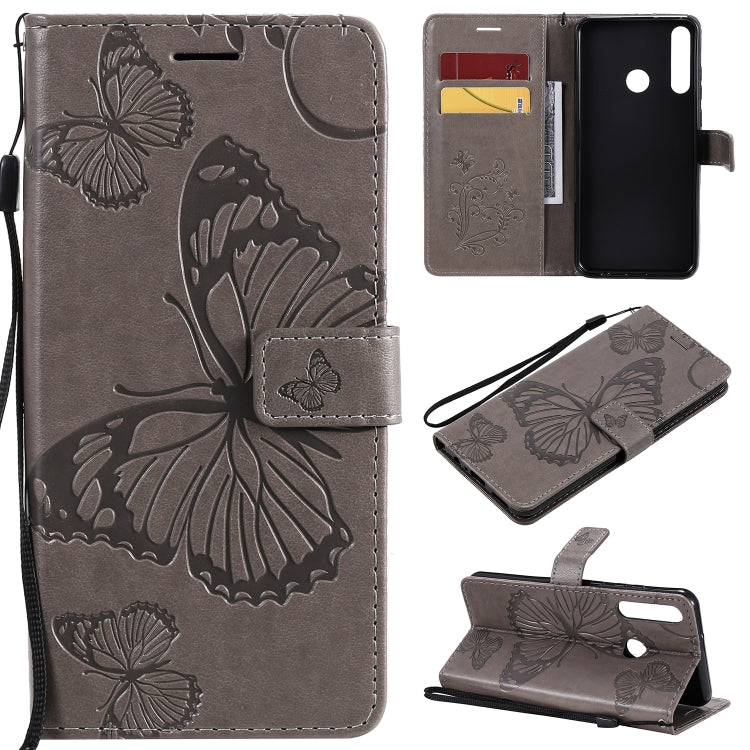 3D Butterflies Embossing Pattern Horizontal Flip Leather Case with Holder & Card Slot & Wallet, For Huawei Honor 30, For Huawei Honor Play 4T Pro