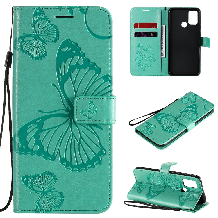 3D Butterflies Embossing Pattern Horizontal Flip Leather Case with Holder & Card Slot & Wallet, For Huawei Honor 30, For Huawei Honor Play 4T Pro