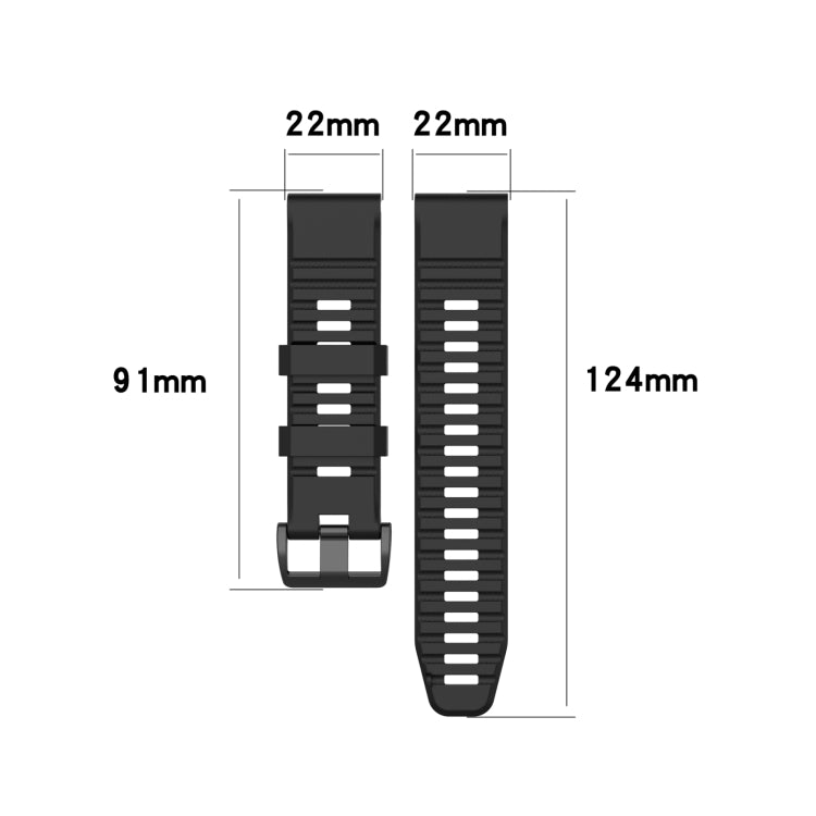Sports Silicone Watch Band, For Garmin Epix Pro 47mm