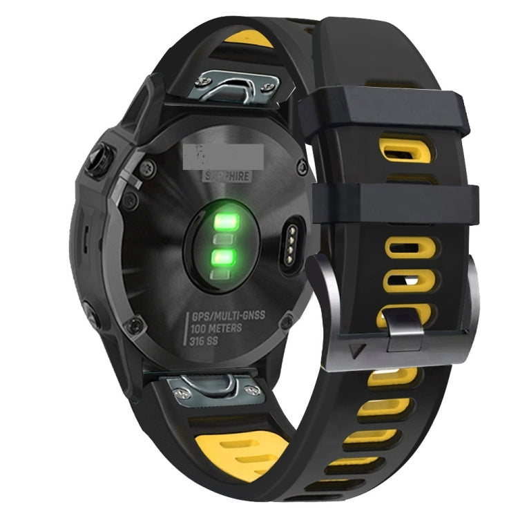 Sports Two-Color Silicone Watch Band, For Garmin Instinct 2X Solar