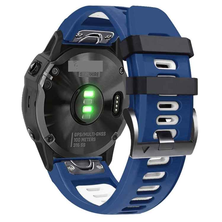 Sports Two-Color Silicone Watch Band, For Garmin Instinct 2X Solar