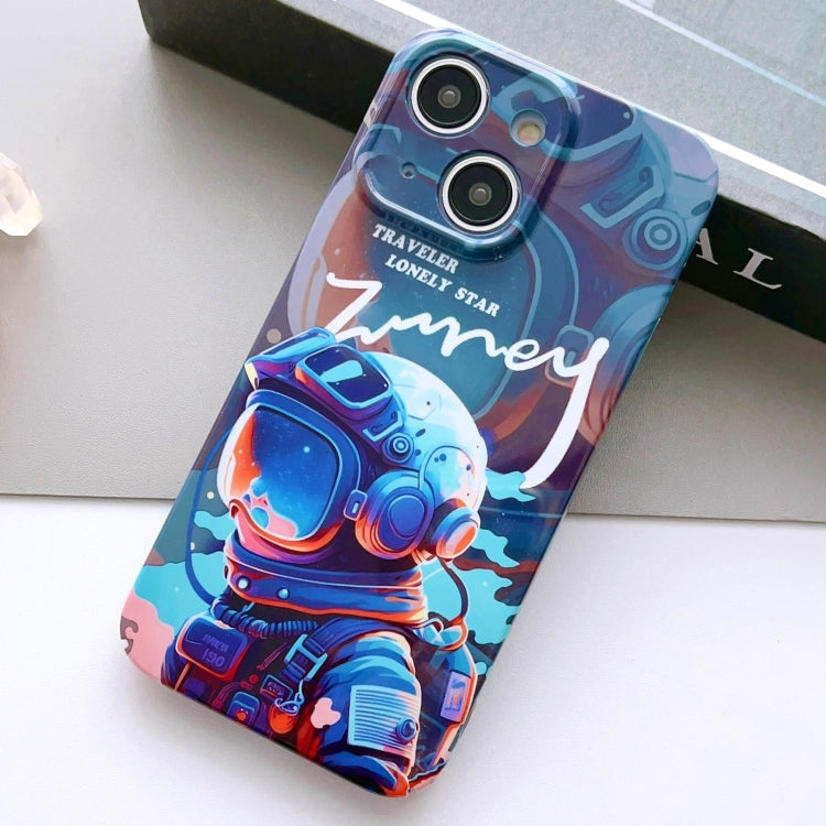 Painted Pattern Precise Hole PC Phone Case, For iPhone 14 Plus