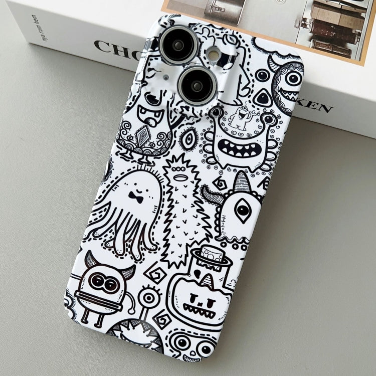 Painted Pattern Precise Hole PC Phone Case, For iPhone 14 Plus