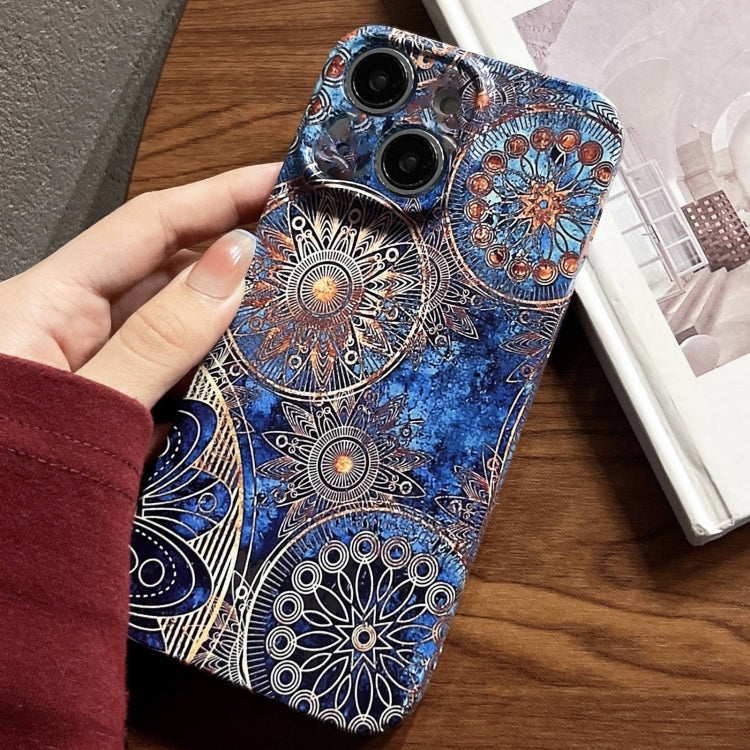 Painted Pattern Precise Hole PC Phone Case, For iPhone 14