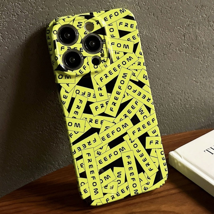 Painted Pattern Precise Hole PC Phone Case, For iPhone 15 Pro