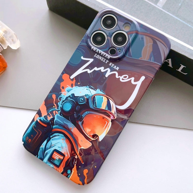 Painted Pattern Precise Hole PC Phone Case, For iPhone 15 Pro Max
