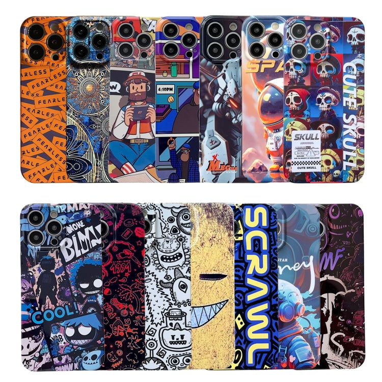 Painted Pattern Precise Hole PC Phone Case, For iPhone 11