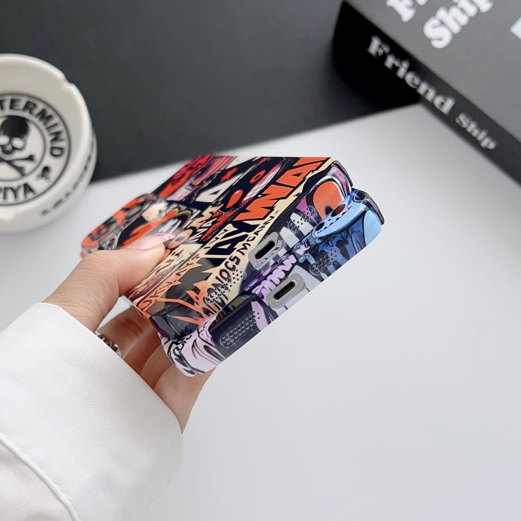 Painted Pattern Precise Hole PC Phone Case, For iPhone 15 Plus