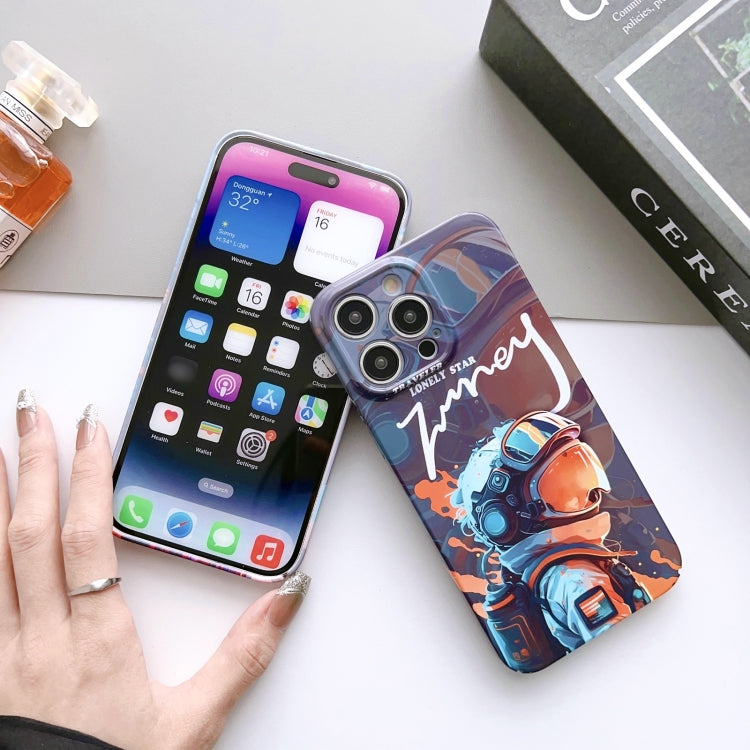 Painted Pattern Precise Hole PC Phone Case, For iPhone 15 Plus