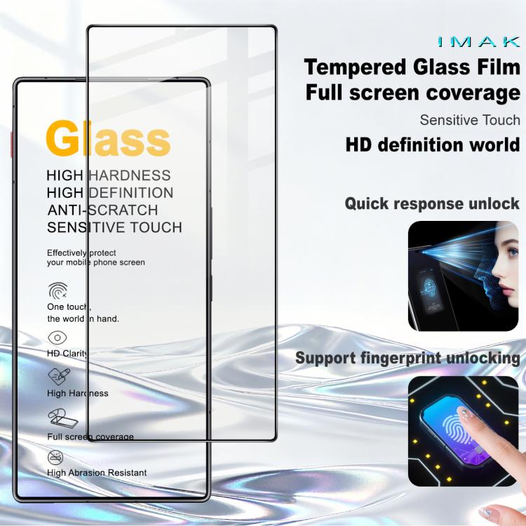 imak 9H Surface Hardness Full Screen Tempered Glass Film Pro+ Series, For ZTE nubia RedMagic 11 Air 5G, For ZTE nubia V80 Max / Blade V80 Max, For ZTE nubia V80 Design, For ZTE nubia Z80 Ultra, For ZTE nubia RedMagic 11 Pro 5G/11 Pro+ 5G...