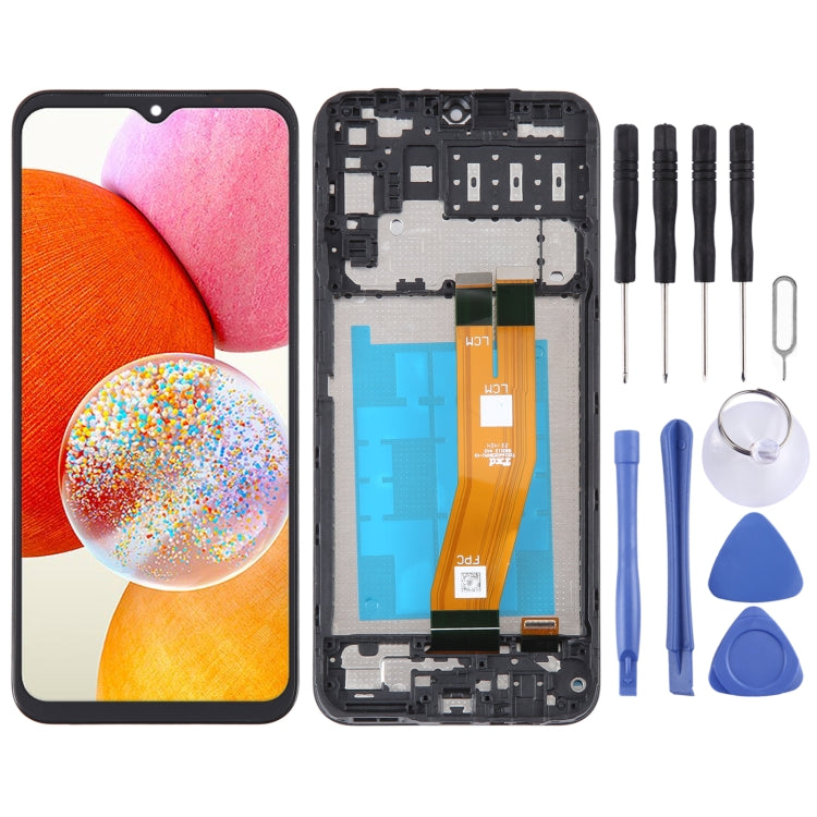 Original LCD Screen Digitizer Full Assembly with Frame, For Samsung Galaxy A25 SM-A256B, For Samsung Galaxy A15 5G SM-A156B, For Samsung Galaxy A35 SM-A356B, For Samsung Galaxy A05s SM-A057F, For Samsung Galaxy M14 SM-M146B...
