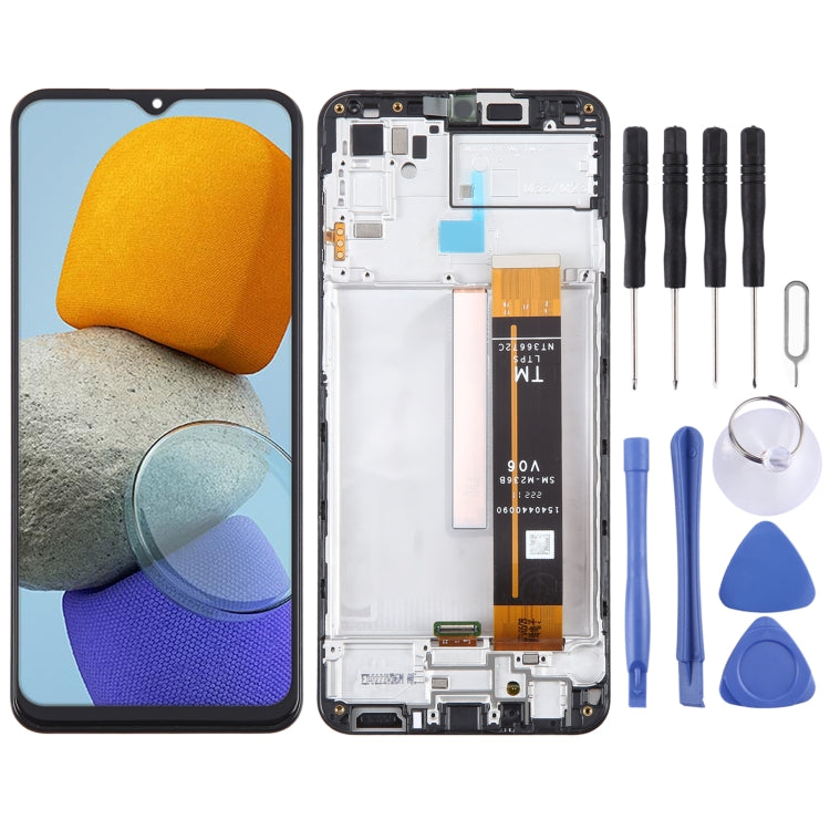 Original LCD Screen Digitizer Full Assembly with Frame, For Samsung Galaxy A25 SM-A256B, For Samsung Galaxy A15 5G SM-A156B, For Samsung Galaxy A35 SM-A356B, For Samsung Galaxy A05s SM-A057F, For Samsung Galaxy M14 SM-M146B...