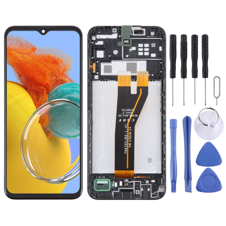 Original LCD Screen Digitizer Full Assembly with Frame, For Samsung Galaxy A25 SM-A256B, For Samsung Galaxy A15 5G SM-A156B, For Samsung Galaxy A35 SM-A356B, For Samsung Galaxy A05s SM-A057F, For Samsung Galaxy M14 SM-M146B...
