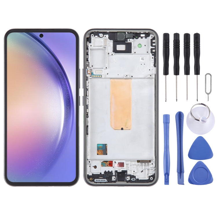 Original LCD Screen Digitizer Full Assembly with Frame, For Samsung Galaxy A25 SM-A256B, For Samsung Galaxy A15 5G SM-A156B, For Samsung Galaxy A35 SM-A356B, For Samsung Galaxy A05s SM-A057F, For Samsung Galaxy M14 SM-M146B...