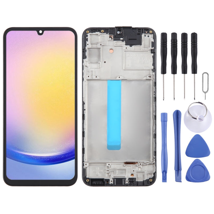 Original LCD Screen Digitizer Full Assembly with Frame, For Samsung Galaxy A25 SM-A256B, For Samsung Galaxy A15 5G SM-A156B, For Samsung Galaxy A35 SM-A356B, For Samsung Galaxy A05s SM-A057F, For Samsung Galaxy M14 SM-M146B...