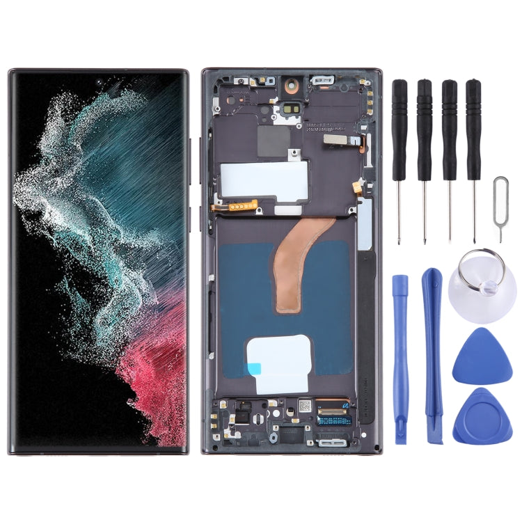 6.78 inch EU Version OLED LCD Screen Digitizer Full Assembly with Frame(Black), For Samsung Galaxy S23+ 5G SM-S916B, For Samsung Galaxy S22 Ultra 5G SM-S908B (EU Version), For Samsung Galaxy S21+ 5G SM-G996B, For Samsung Galaxy S20+ 4G/5G SM-G985/986  ...