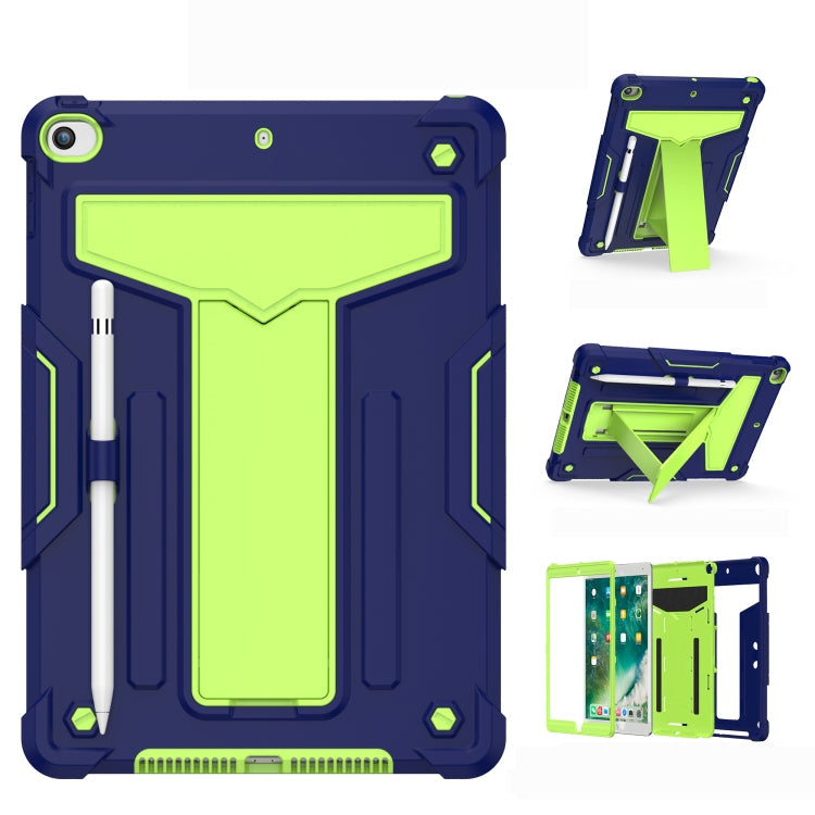 T-shaped Bracket Contrast Color Shockproof PC + Silicone Flat Protective Case, For iPad 10.2 / iPad Pro 10.5, For Samsung Galaxy Tab A8.4 (2020) T307