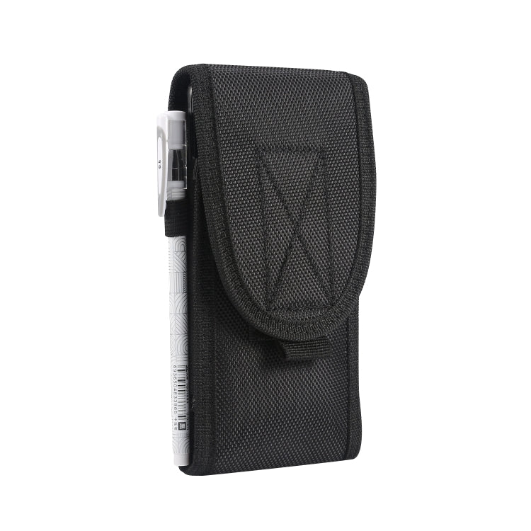 Multifunctional Universal Vertical Nylon Fabric Waist Bag Tactical Belt Bag, For 6.7 inch and Below Phones