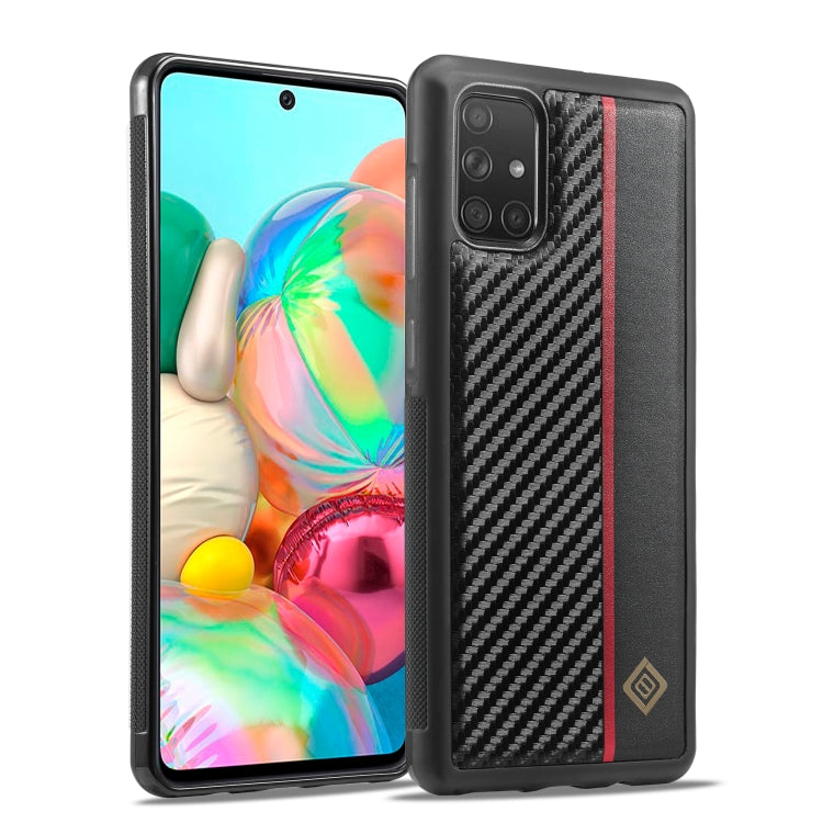 LC.IMEEKE 3 in 1 Carbon Fiber Texture Shockproof Phone Case, For Samsung Galaxy S20 Ultra, For Samsung Galaxy Note20 Ultra, For Samsung Galaxy A70, For Samsung Galaxy A71 4G, For Samsung Galaxy A50, For Samsung Galaxy S21 FE, For Samsung Galaxy A51 4G...