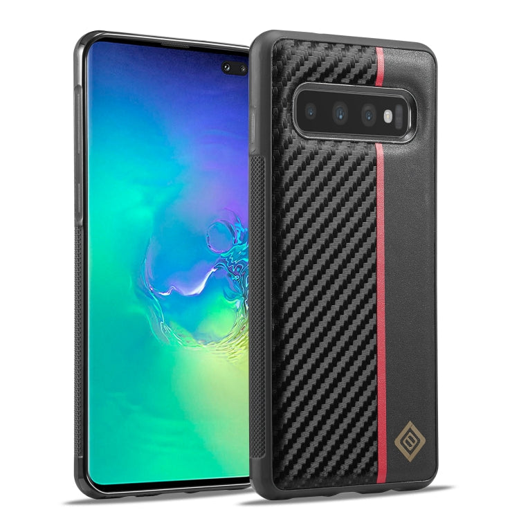LC.IMEEKE 3 in 1 Carbon Fiber Texture Shockproof Phone Case, For Samsung Galaxy S20 Ultra, For Samsung Galaxy Note20 Ultra, For Samsung Galaxy A70, For Samsung Galaxy A71 4G, For Samsung Galaxy A50, For Samsung Galaxy S21 FE, For Samsung Galaxy A51 4G...