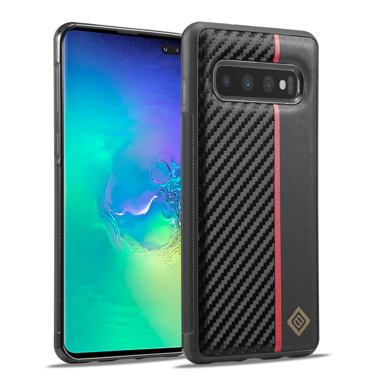 LC.IMEEKE 3 in 1 Carbon Fiber Texture Shockproof Phone Case, For Samsung Galaxy S20 Ultra, For Samsung Galaxy Note20 Ultra, For Samsung Galaxy A70, For Samsung Galaxy A71 4G, For Samsung Galaxy A50, For Samsung Galaxy S21 FE, For Samsung Galaxy A51 4G ...