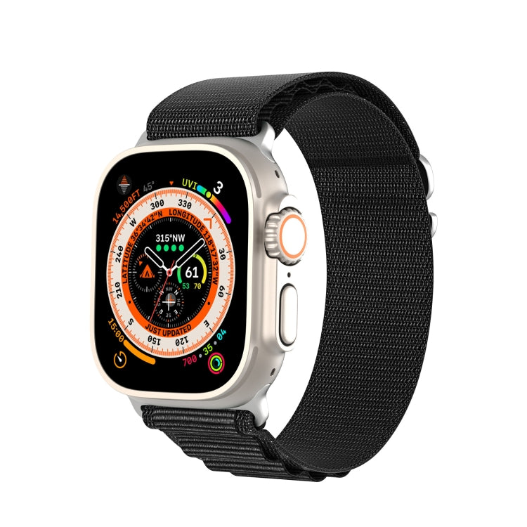DUX DUCIS GS Series Nylon Loop Watch Band, For Apple Watch SE 2023 44mm, For Apple Watch Ultra 49mm, For Apple Watch SE 2023 40mm, For Apple Watch Ultra 2 49mm, For Apple Watch Series 9 45mm, For Apple Watch SE 2022 40mm