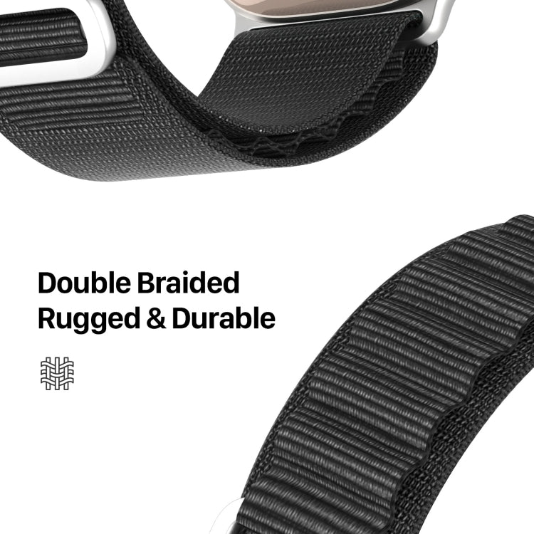 DUX DUCIS GS Series Nylon Loop Watch Band, For Apple Watch SE 2023 44mm, For Apple Watch Ultra 49mm, For Apple Watch SE 2023 40mm, For Apple Watch Ultra 2 49mm, For Apple Watch Series 9 45mm, For Apple Watch SE 2022 40mm