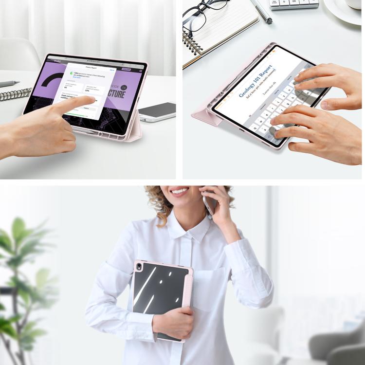 DUX DUCIS TOBY Series Antiskid Leather Tablet Case with Sleep / Wake-up Function, For Samsung Galaxy Tab S10 Lite / S10 FE, For Samsung Galaxy Tab S10 FE+, For Samsung Galaxy Tab S10 Ultra, For Samsung Galaxy Tab S10+, For Samsung Galaxy Tab S9 FE+...