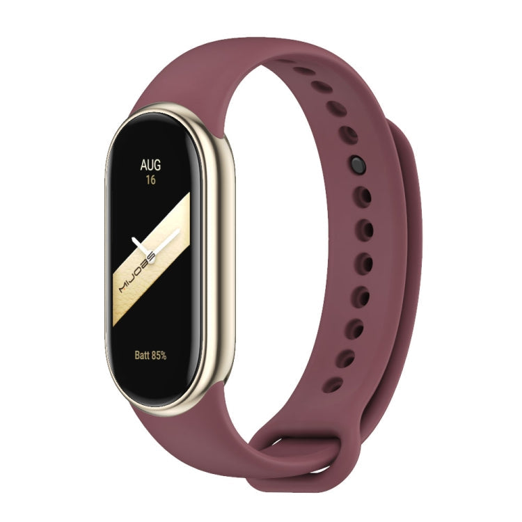 Mijobs Solid Color Silicone Watch Band, For Xiaomi Smart Band 10 / 9 / 8