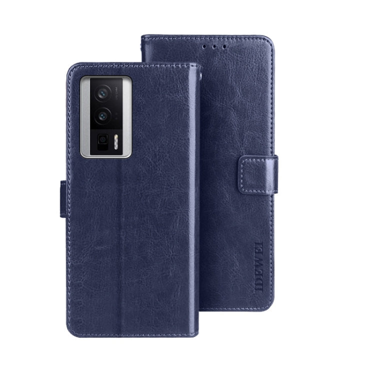 idewei Crazy Horse Texture Leather Phone Case, For Xiaomi Poco F5 Pro 5G, For Xiaomi Redmi Note 12S, For Xiaomi Redmi Note 12 4G Global