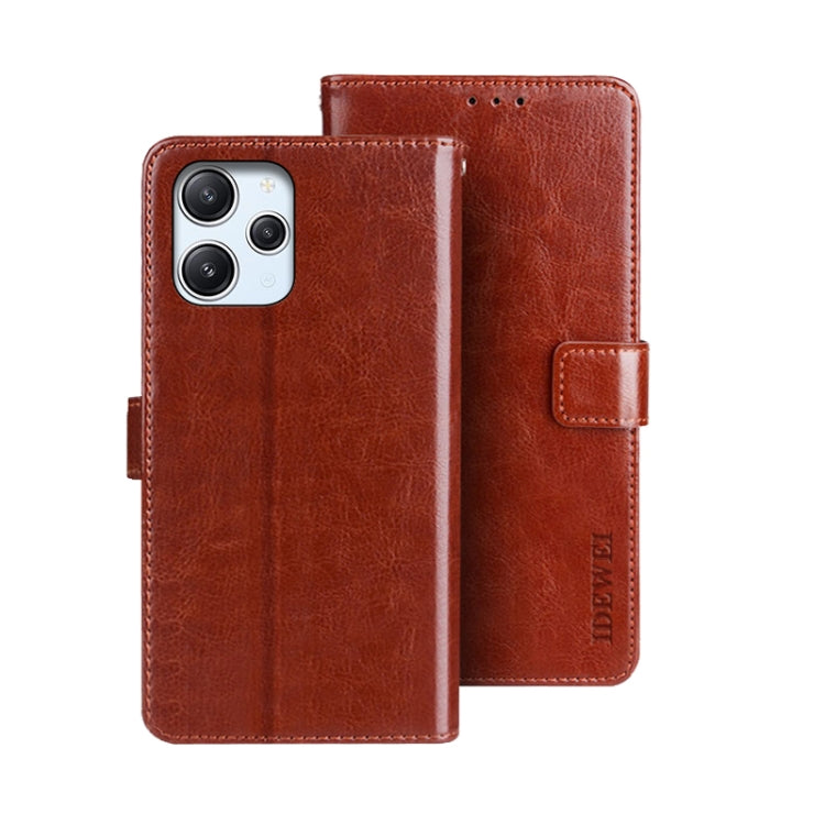 idewei Crazy Horse Texture Leather Phone Case, For Xiaomi 13T / 13T Pro, For Xiaomi Redmi 12 4G, For Xiaomi Poco F5 5G