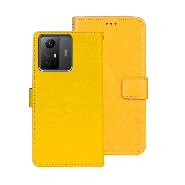 idewei Crazy Horse Texture Leather Phone Case, For Xiaomi Poco F5 Pro 5G, For Xiaomi Redmi Note 12S, For Xiaomi Redmi Note 12 4G Global