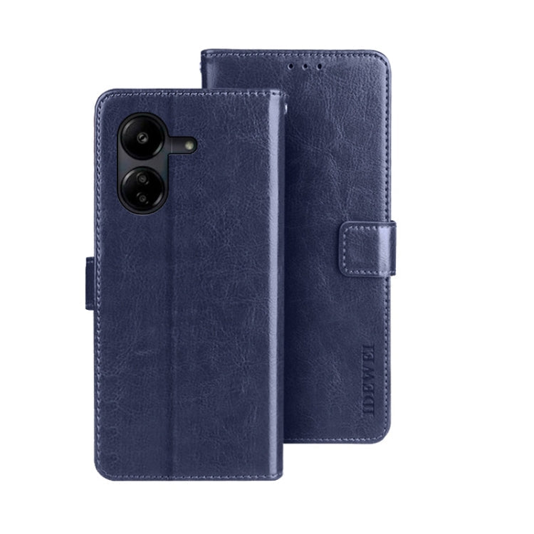 idewei Crazy Horse Texture Leather Phone Case, For Xiaomi Redmi 13C, For Xiaomi Redmi Note 13 Pro+ 5G, For Xiaomi Redmi Note 13 Pro 5G
