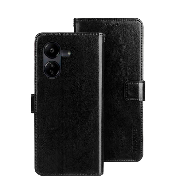 idewei Crazy Horse Texture Leather Phone Case, For Xiaomi Redmi 13C, For Xiaomi Redmi Note 13 Pro+ 5G, For Xiaomi Redmi Note 13 Pro 5G