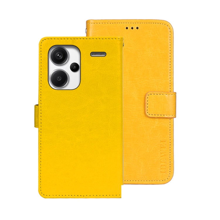 idewei Crazy Horse Texture Leather Phone Case, For Xiaomi Redmi 13C, For Xiaomi Redmi Note 13 Pro+ 5G, For Xiaomi Redmi Note 13 Pro 5G