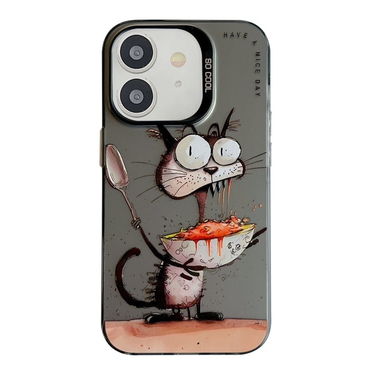 Animal Pattern Oil Painting Series PC + TPU Phone Case, For iPhone 11 Pro Max