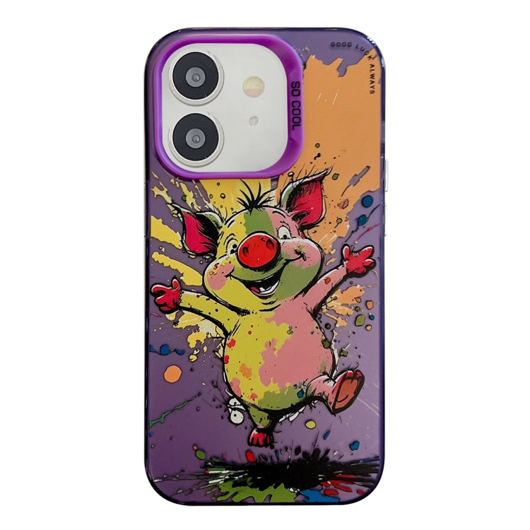 Animal Pattern Oil Painting Series PC + TPU Phone Case, For iPhone 11 Pro Max