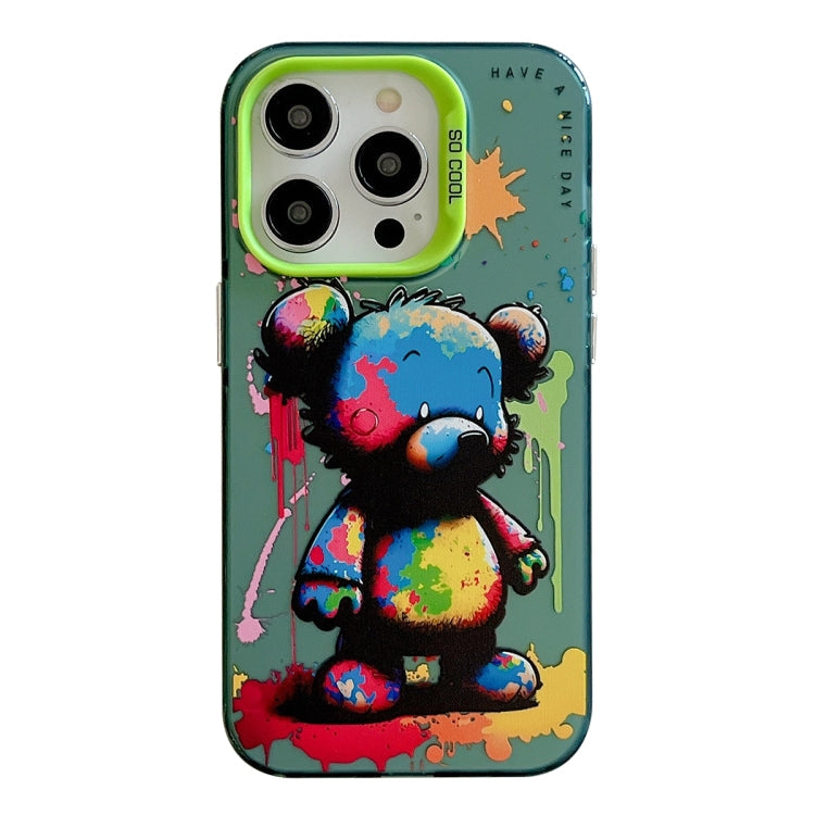 Animal Pattern Oil Painting Series PC + TPU Phone Case, For iPhone X / XS