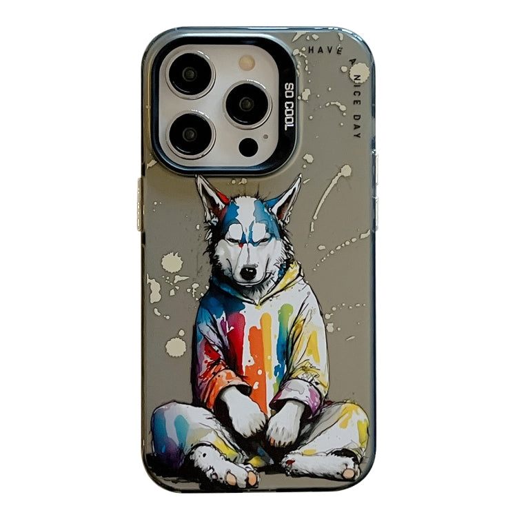 Animal Pattern Oil Painting Series PC + TPU Phone Case, For iPhone 11
