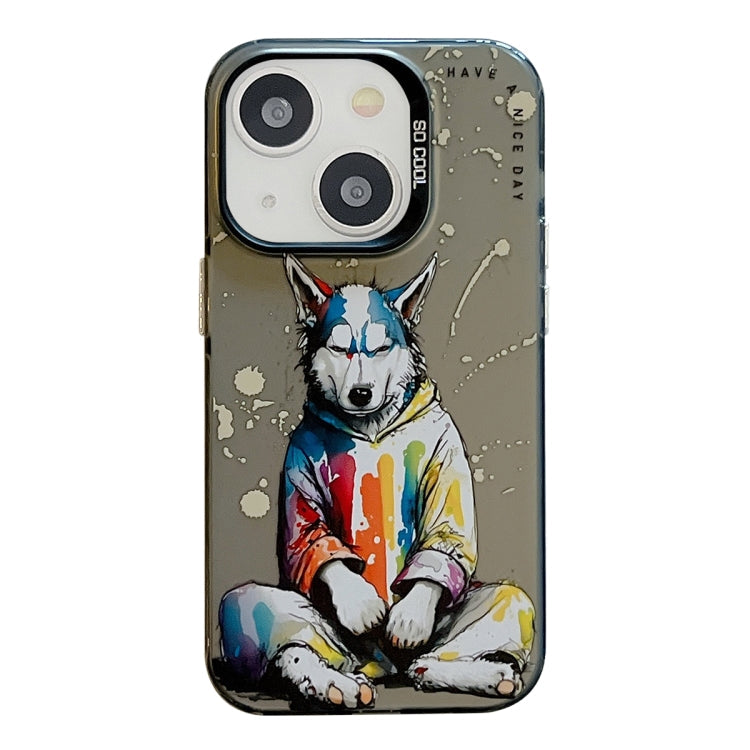 Animal Pattern Oil Painting Series PC + TPU Phone Case, For iPhone 12 Pro Max