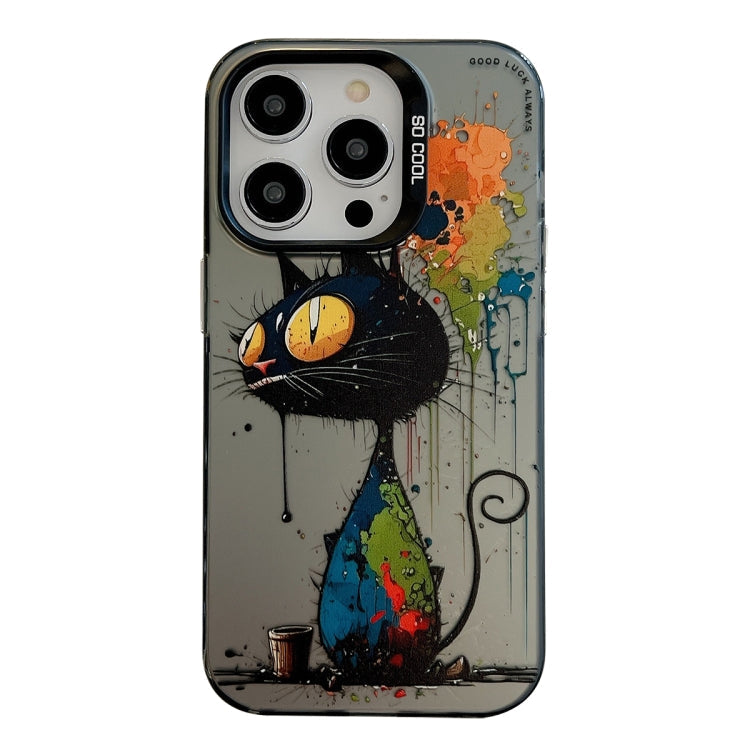 Animal Pattern Oil Painting Series PC + TPU Phone Case, For iPhone 13