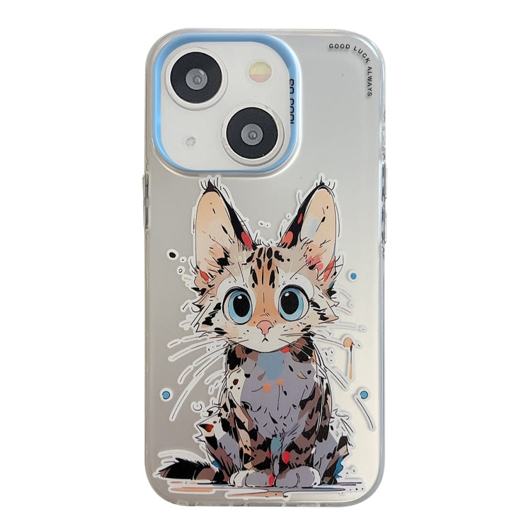 Animal Pattern Oil Painting Series PC + TPU Phone Case, For iPhone 14 Pro
