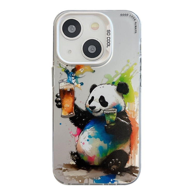 Animal Pattern Oil Painting Series PC + TPU Phone Case, For iPhone 14 Pro