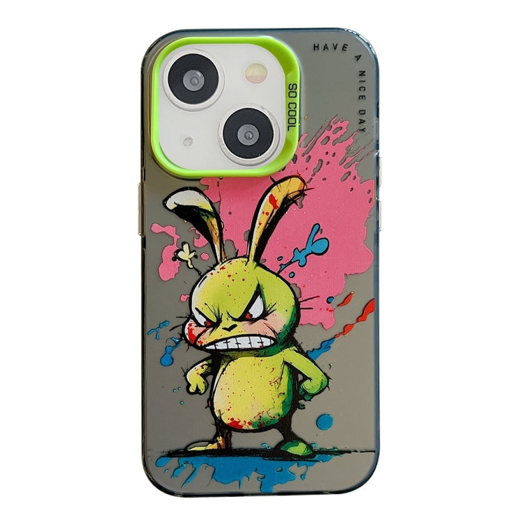 Animal Pattern Oil Painting Series PC + TPU Phone Case, For iPhone 14 Pro