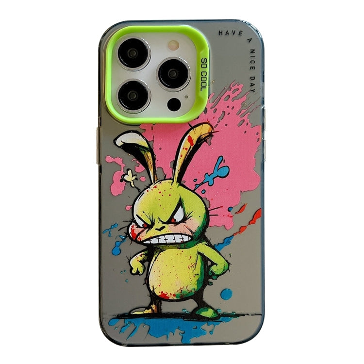 Animal Pattern Oil Painting Series PC + TPU Phone Case, For iPhone 15 Plus