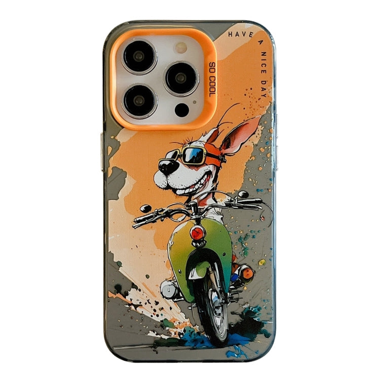 Animal Pattern Oil Painting Series PC + TPU Phone Case, For iPhone 15 Plus