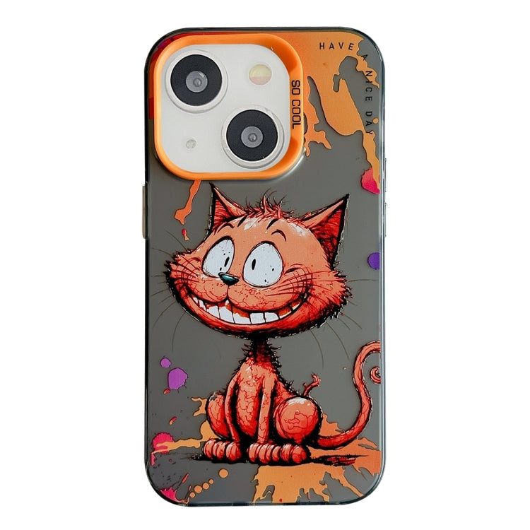 Animal Pattern Oil Painting Series PC + TPU Phone Case, For iPhone 14 Plus