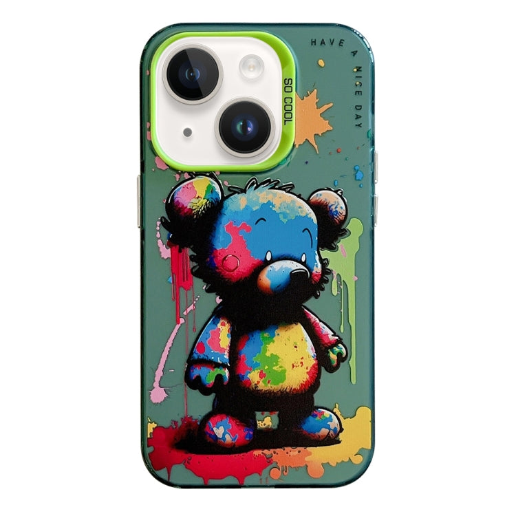 Animal Pattern Oil Painting Series PC + TPU Phone Case, For iPhone 14