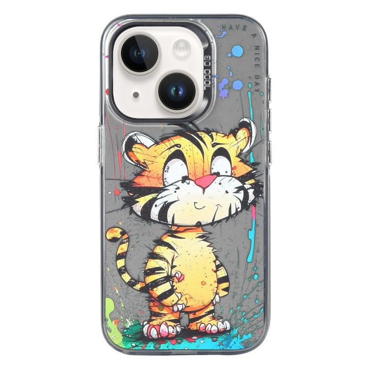 Animal Pattern Oil Painting Series PC + TPU Phone Case, For iPhone 14