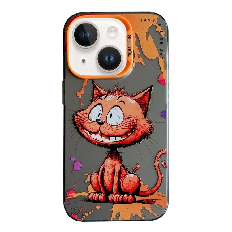 Animal Pattern Oil Painting Series PC + TPU Phone Case, For iPhone 14